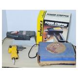 SANDER, HEAT GUN, & PNEUMATIC RATCHET