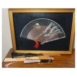ORIENTAL FANS W/ DISPLAY