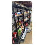(4) BLACK SHELVES