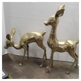 BRASS DEER SET