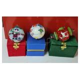 (3) LI BIEN CHRISTMAS ORNAMENTS