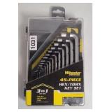 WHEELER 45 PIECE HEX TORX KEY SET