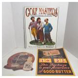 METAL 3 STOOGES SIGN & ADVERTISING SIGN