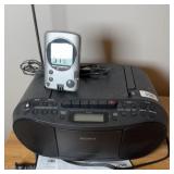 SONY BOOMBOX W/ CD & CASSETTE PLAYER