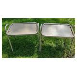 VINTAGE ALUMINUM TV TRAYS