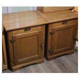 (2) ICE BOX END TABLES