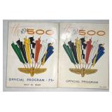 1965 & 1968 INDIANAPOLIS 500 PROGRAMS