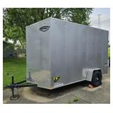 14 FOOT IMPACT ENCLOSED EXTRA HEIGHT TRAILER