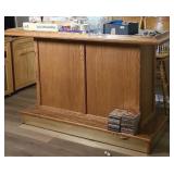 OAK BAR W/ STORAGE