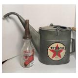 TEXACO WATER CAN & OIL BOTTLE