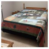 QUEEN BED W/ BEDDING