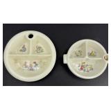 (2) BABY PLATES