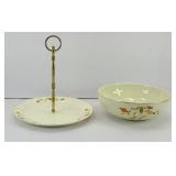 JEWEL TEA TRAY & SERVING BOWL