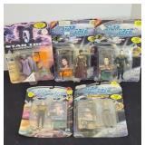 (5) 1990's STAR TREK NEXT GENERATIONS FIGURINES