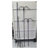 (2) TWO PIECE SHEPHERD HOOKS