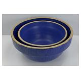 (2) CROCK BOWLS