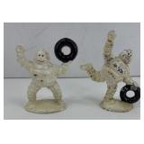 (2) CAST IRON MICHELIN MAN