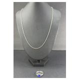 STERLING SILVER CHAIN NECKLACE & RING