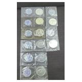 (8) UNCIRCULATED FRANKLIN SILVER HALF DOLLARS