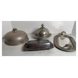BUTTER DISHES, TRAY, & MORE