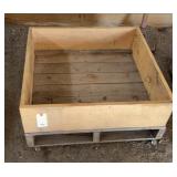 CRATE ON ROLLERS