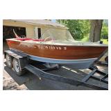 1964 CENTURY RESORTER BOAT 15 FOOT W/ TRAILER