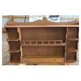 WOOD PLATE RACK