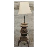 CAST IRON STOVE FLOOR LAMP