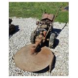 GRAVELY WALK BEHIND TRACTOR W/ MOWER SET