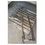ANTIQUE 2 MAN SAW, CLAMP, & AUGER