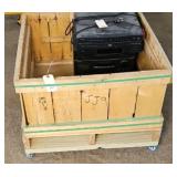 CRATE ON ROLLERS
