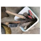 BUCKET OF TOOLS & WEDGES