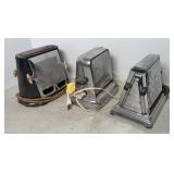 (3) VINTAGE TOASTERS  KWIK WAY , CORPNET,  & GE