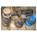 (4) KEROSENE LANTERNS