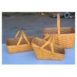 (3) LONGABERGER BASKETS