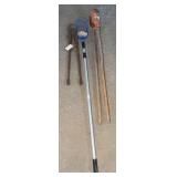 POST HOLE DIGGER, BOLT CUTTERS, & BULB CHANGER