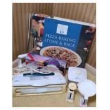 PIZZA STONE & KITCHEN ITEMS