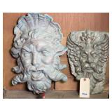 (2) PLASTER NEPTUNES