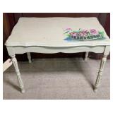 HAND PAINTED SIDE TABLE