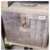 BOX OF MASONRY TOOLS