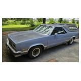 1985 EL CAMINO W/ RARE CAMPER SHELL