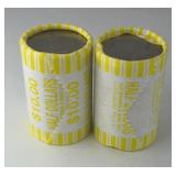 (2) ROLLS OF KENNEDY HALF DOLLARS, (40) COINS