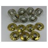 (7) GLASS DOOR KNOBS