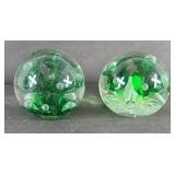 (2) JOE RICE PAPERWEIGHTS