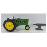 JOHN DEERE MODEL ERTL TRACTOR & PAPERWEIGHT