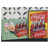(2) COCA COLA SIGNS, METAL