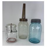 BALL OIL BOTTLE & CANNING JARS