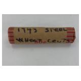 ROLL OF 1943 WAR STEEL PENNIES, 50 COINS