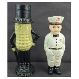 CAST IRON MR PEANUT & MOBIL GAS MAN