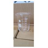 (10) BOXED GLASS BEAKERS 600ML